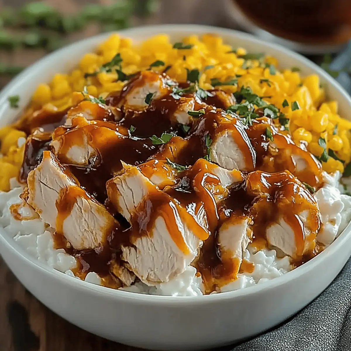 Cottage Cheese BBQ Chicken Bowl
