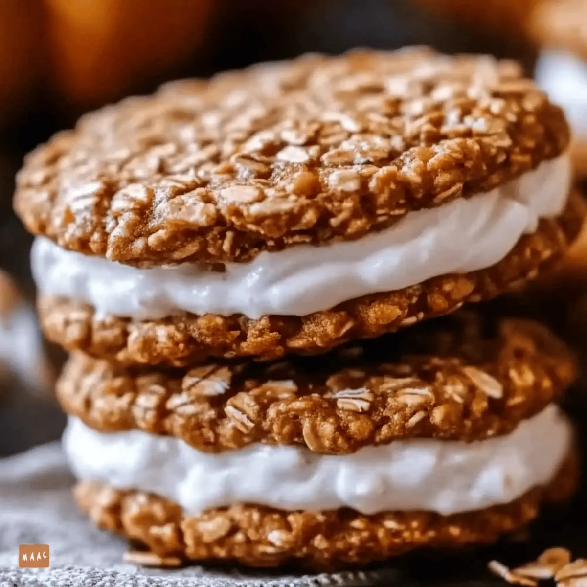 Pumpkin Oatmeal Cream Pies