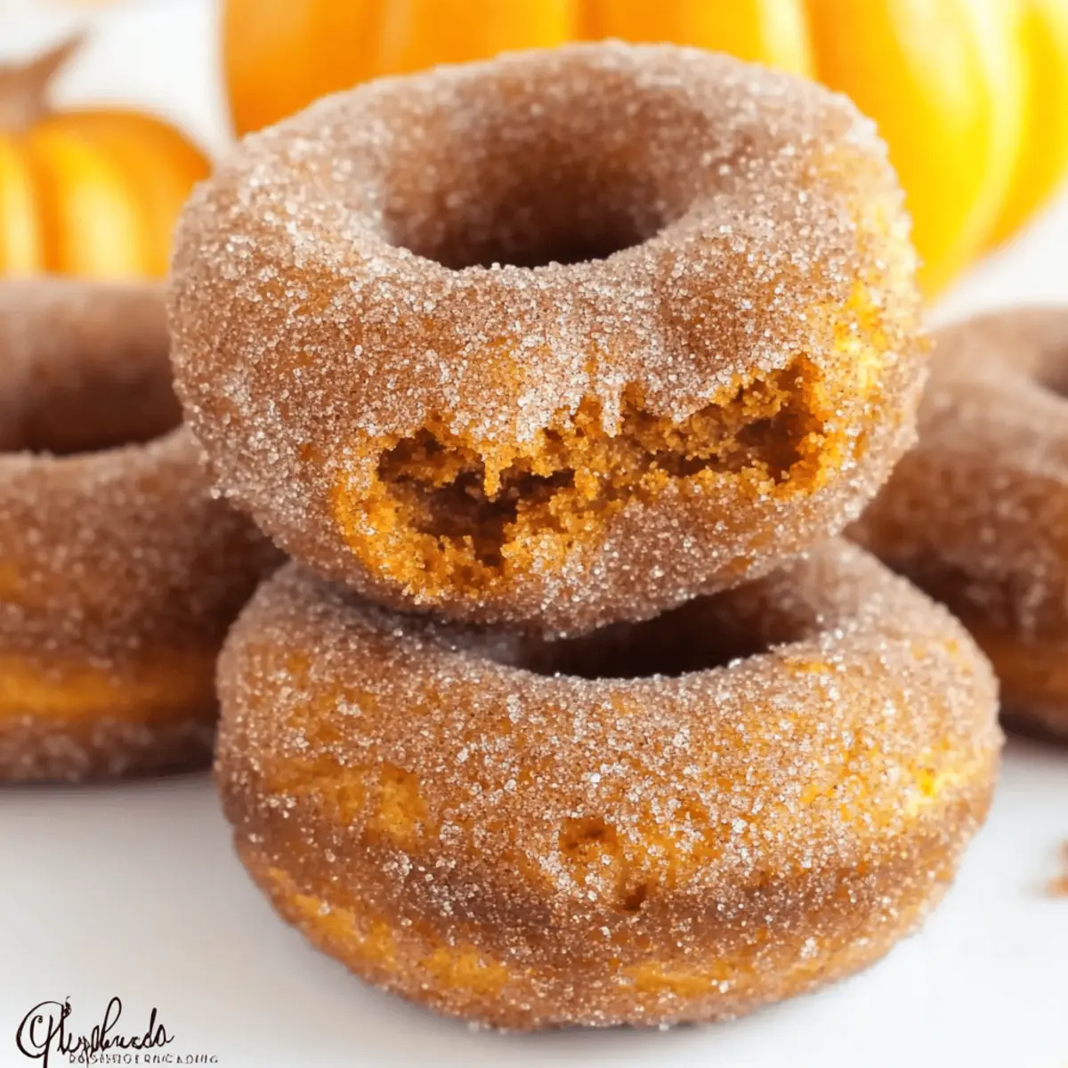 Pumpkin Cinnamon Sugar Donuts