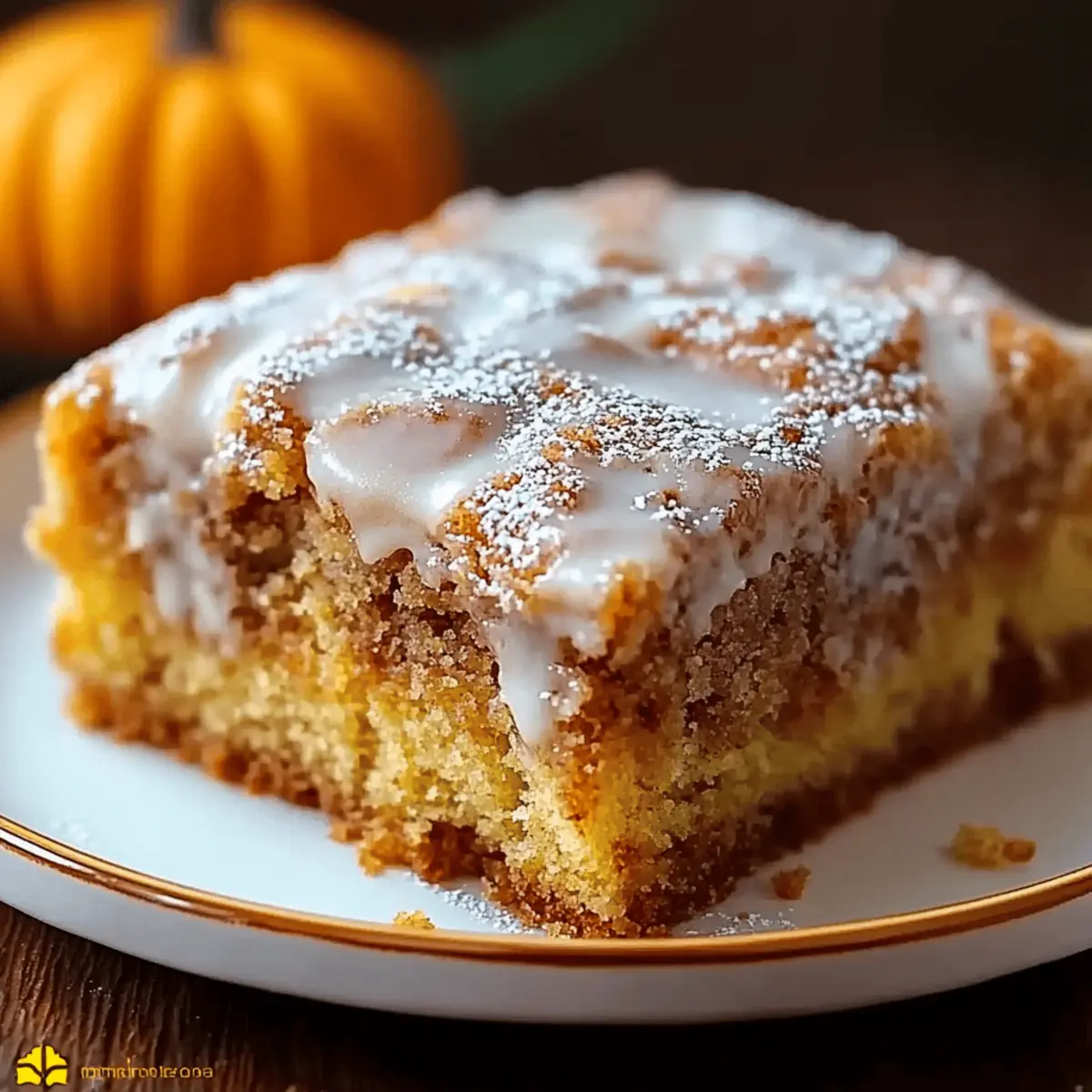 Pumpkin Honey Bun Cake