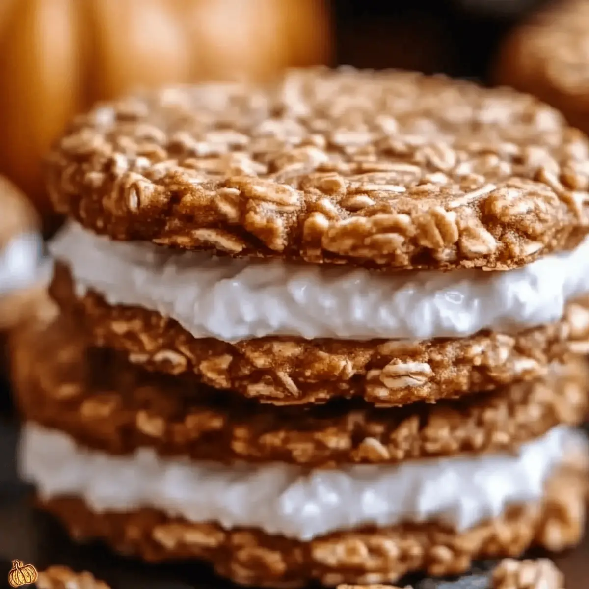 Pumpkin Oatmeal Cream Pies