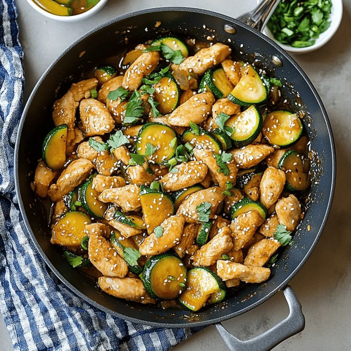 Chicken and Zucchini Stir Fry