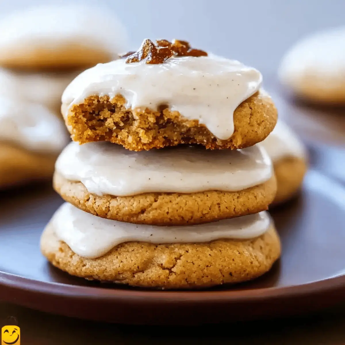 Soft Pumpkin Cookies with Maple Frosting