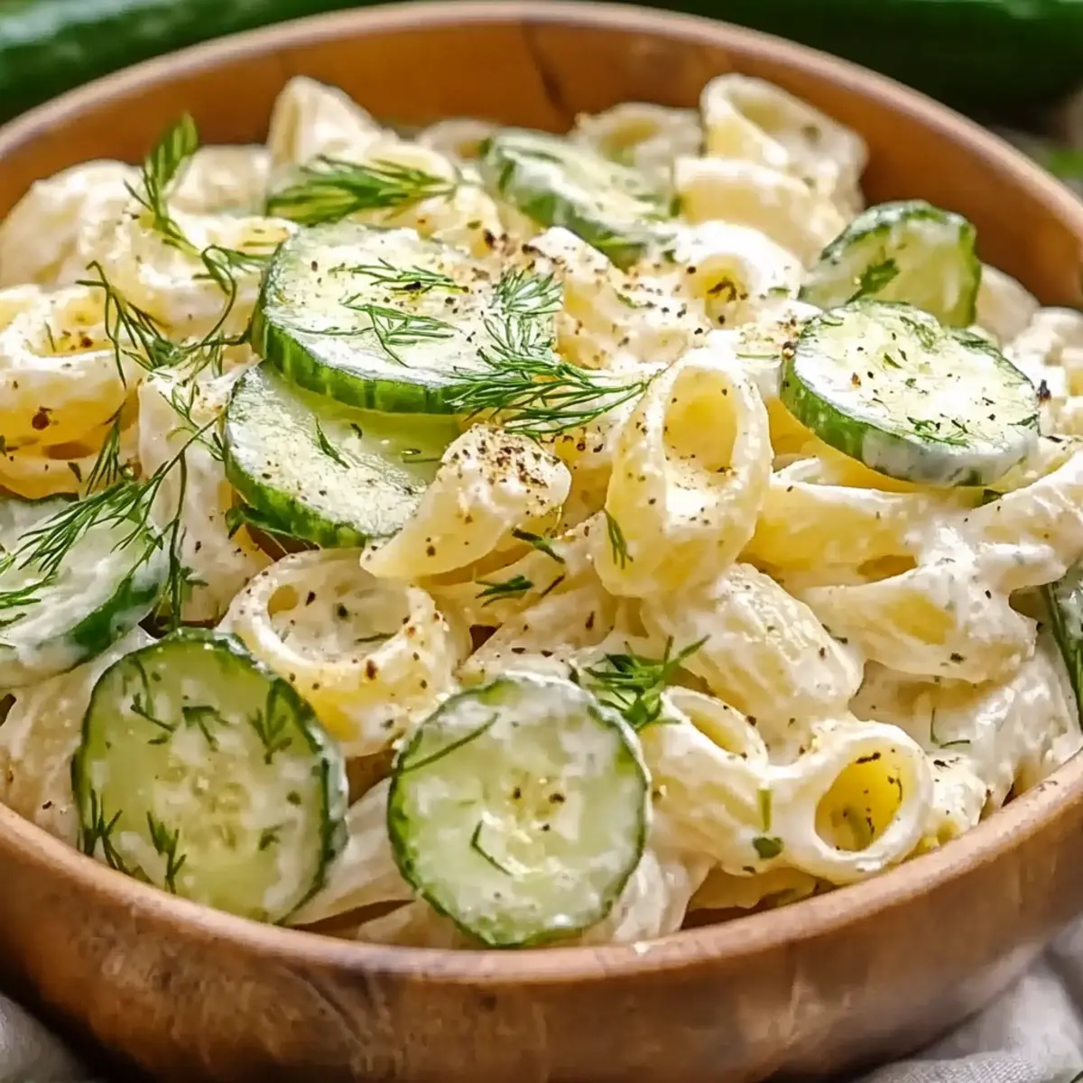 Cucumber Pasta Salad