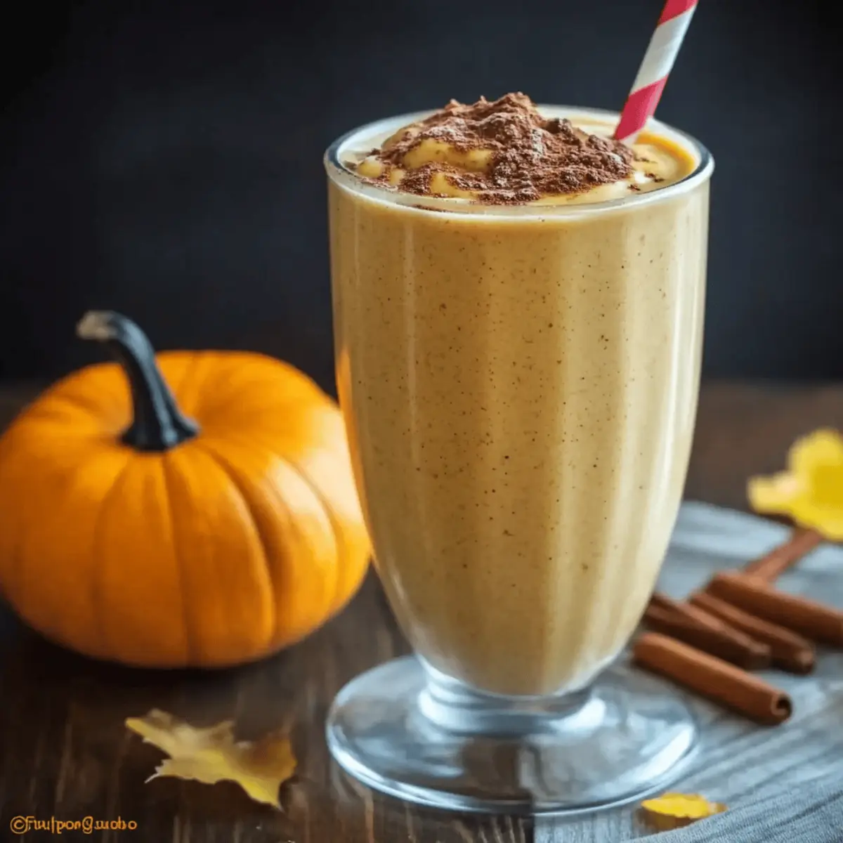 Breakfast Pumpkin Pie Smoothie