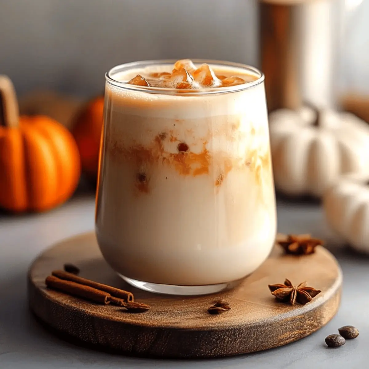 Iced Pumpkin Cream Chai Tea Latte