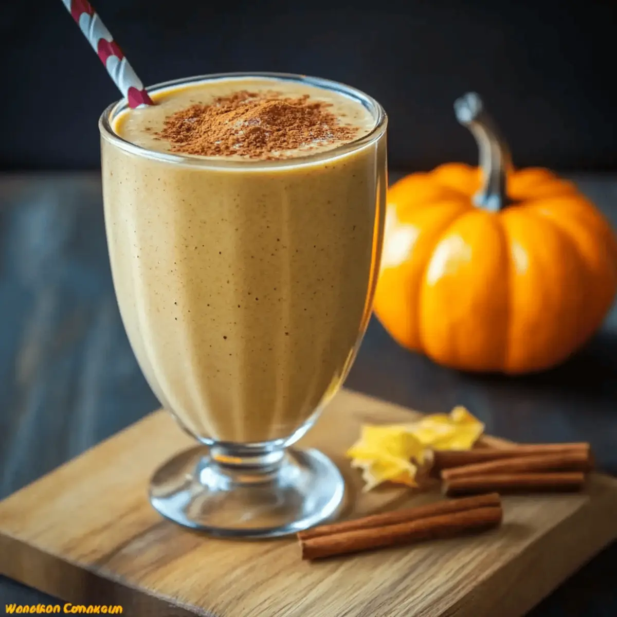 Breakfast Pumpkin Pie Smoothie
