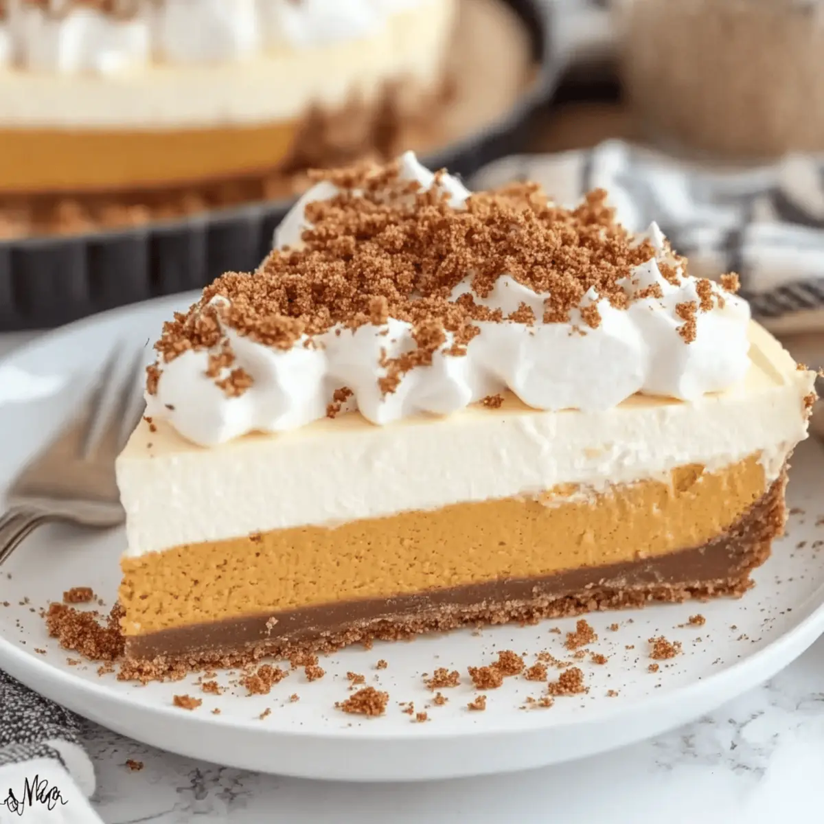 No Bake Pumpkin Pie Cheesecake
