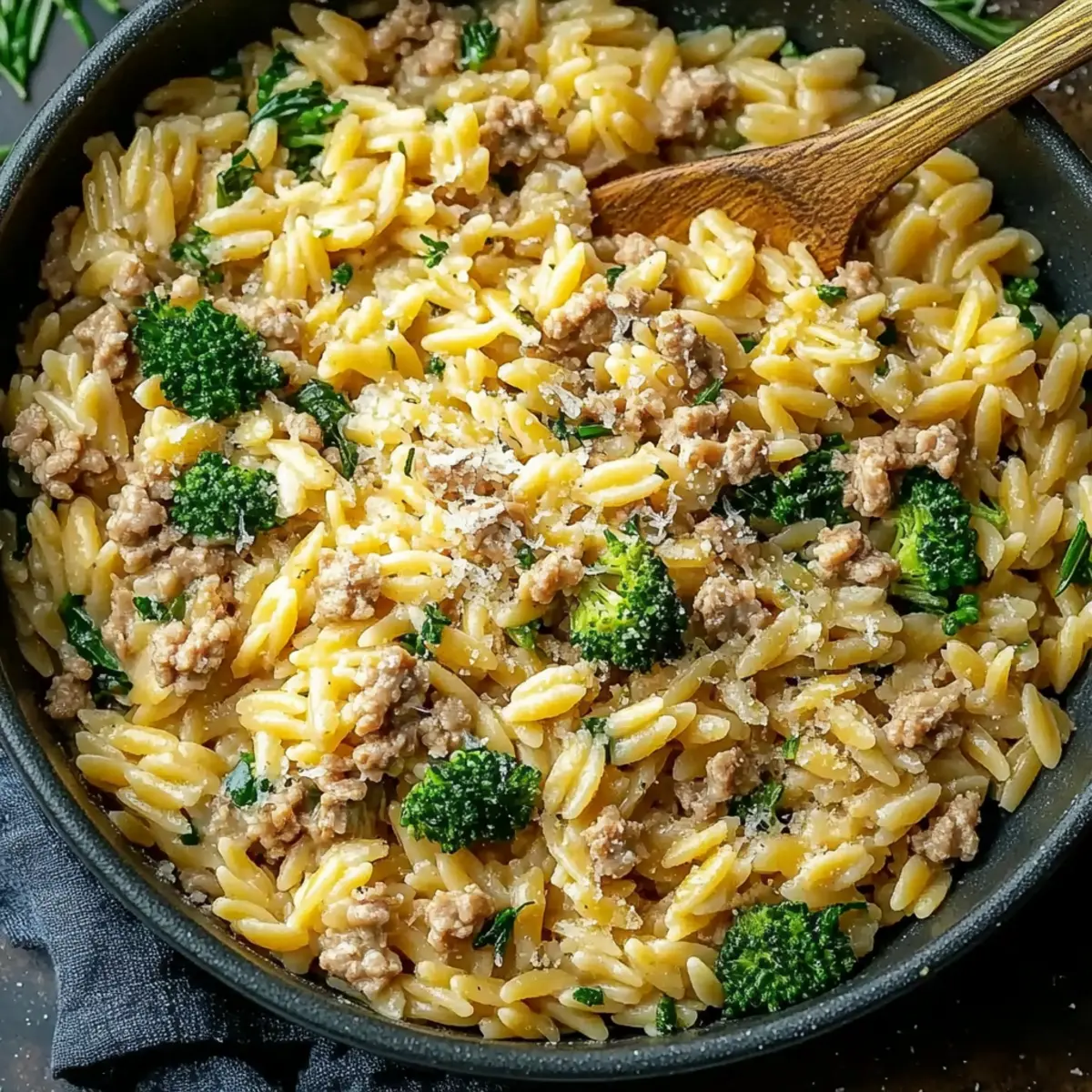 Ground Turkey Orzo
