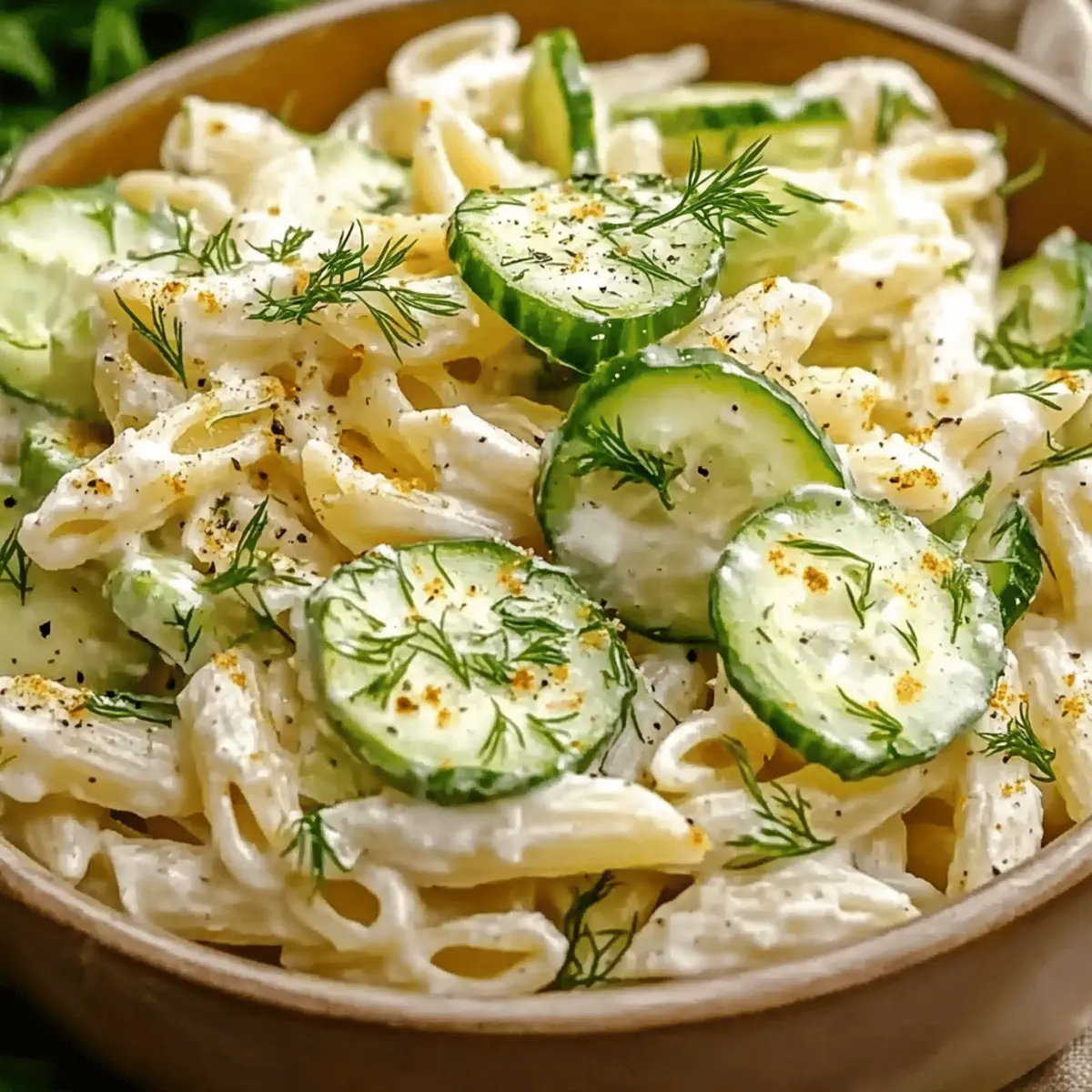 Cucumber Pasta Salad