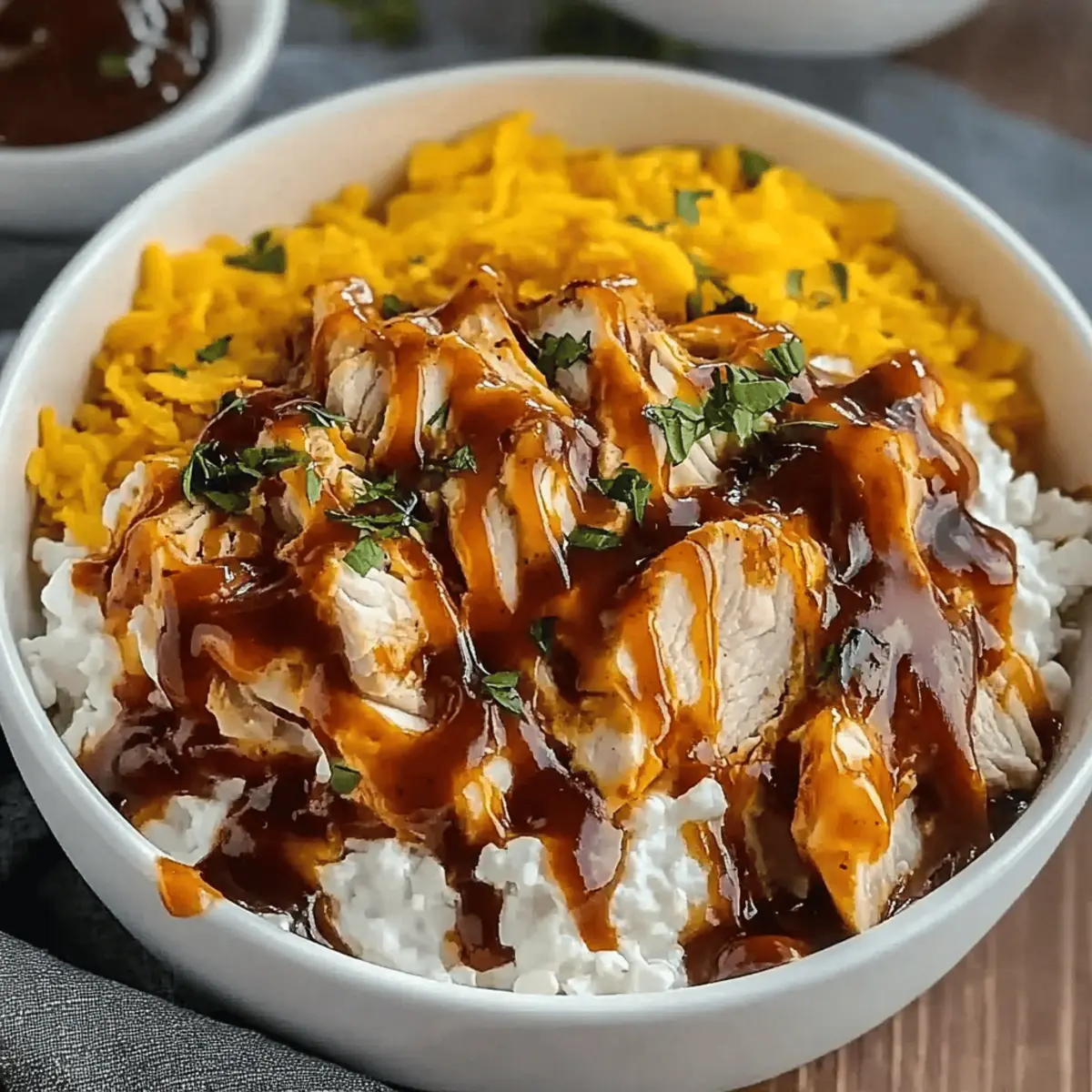 Cottage Cheese BBQ Chicken Bowl