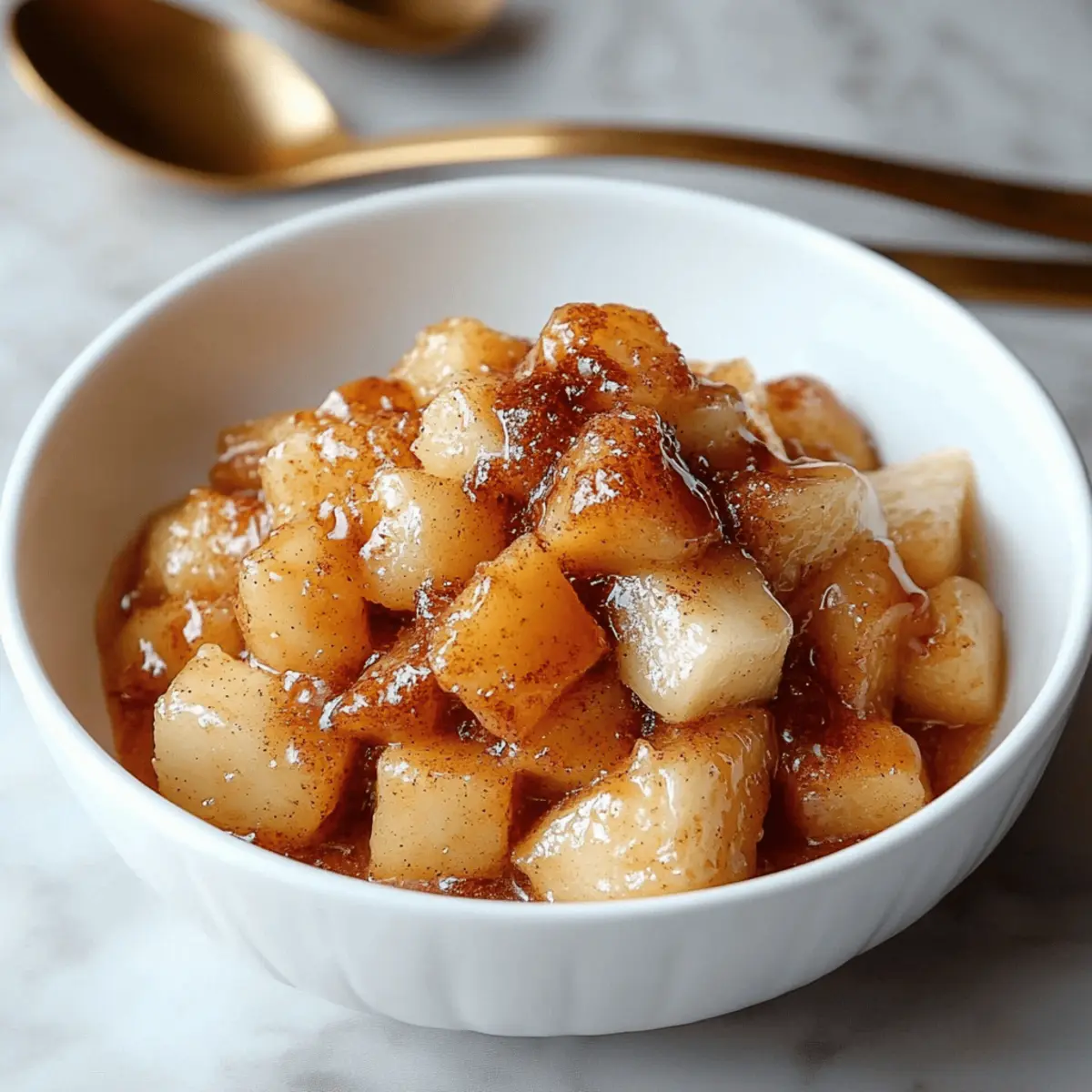 Air Fryer Cinnamon Maple Apple Cubes