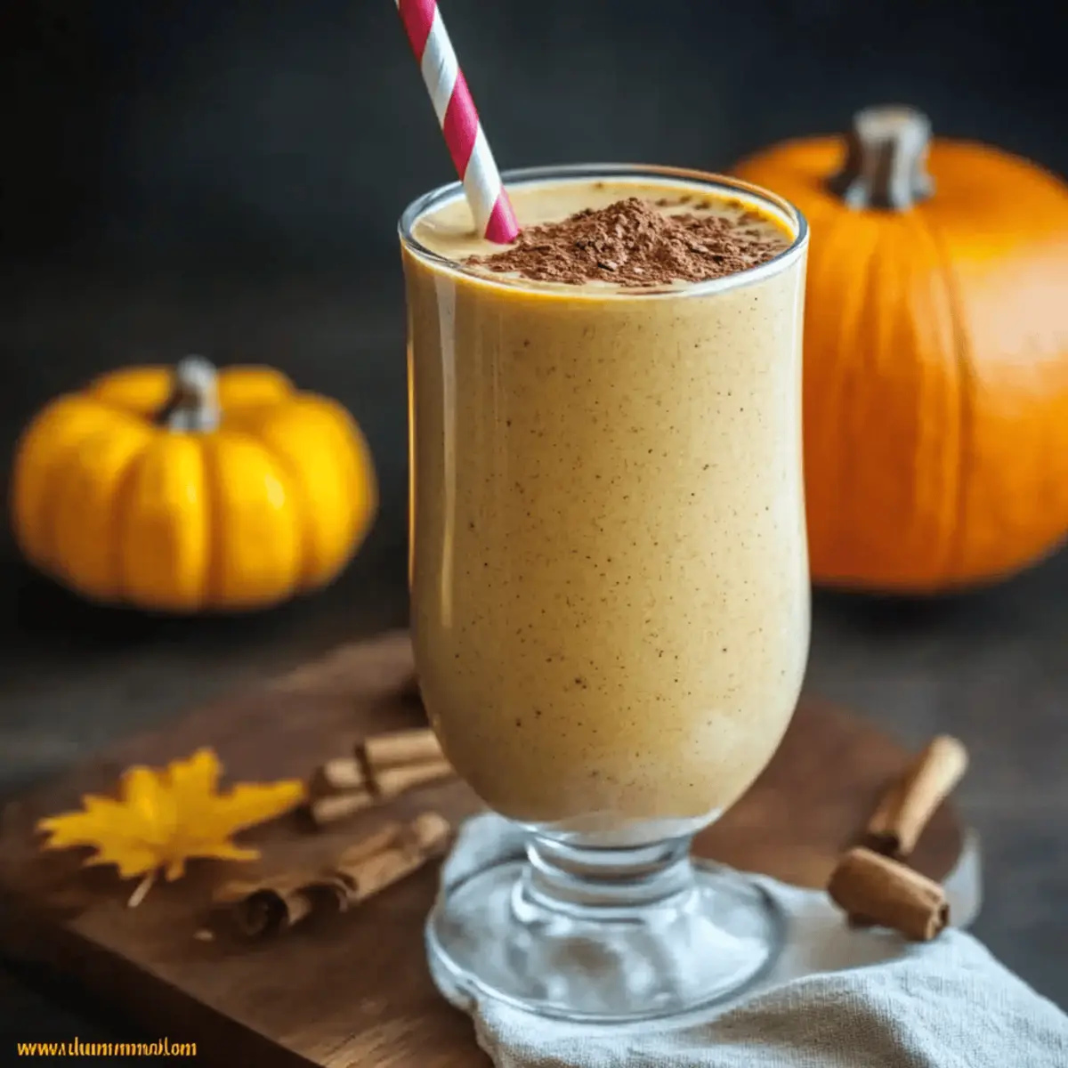 Breakfast Pumpkin Pie Smoothie