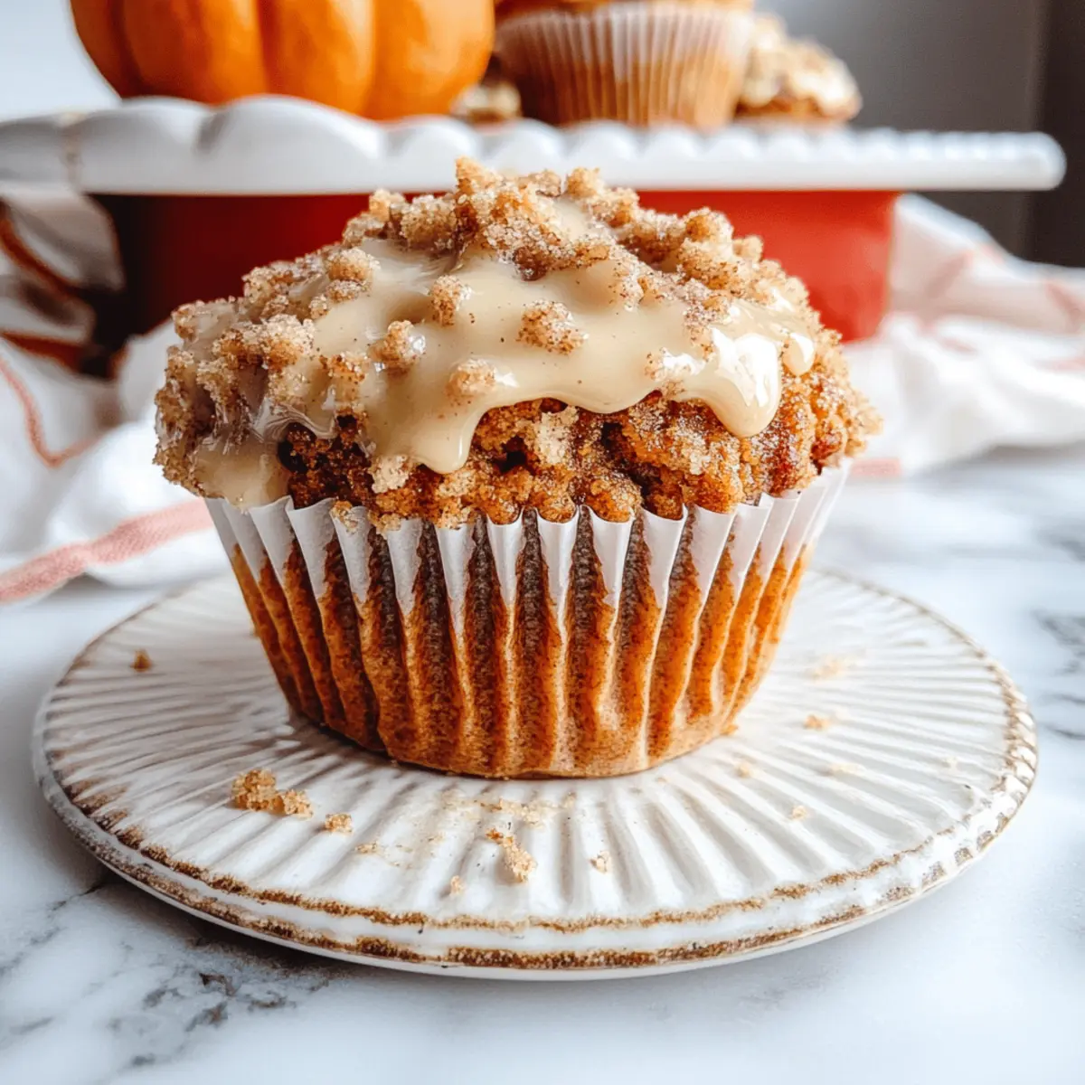 Pumpkin Cinnamon Streusel Muffins