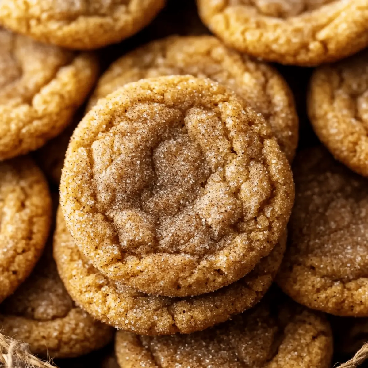 Chewy Pumpkin Snickerdoodle Cookies