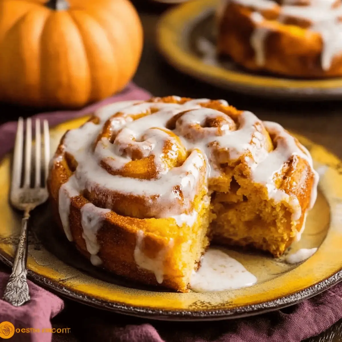 Pumpkin Cinnamon Rolls