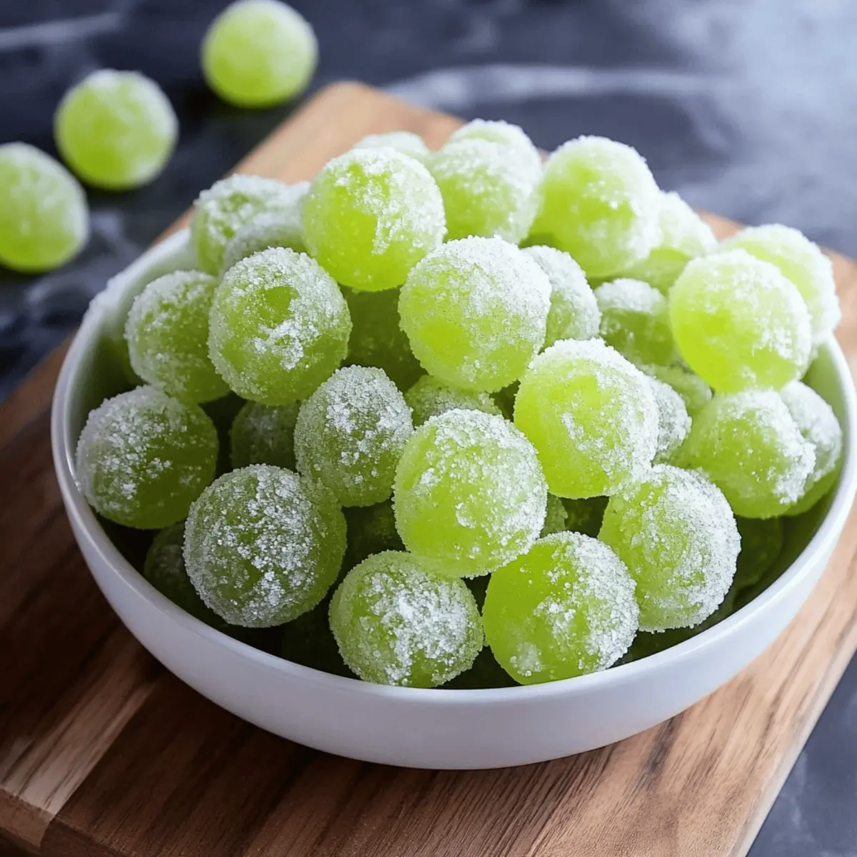 Sour Frozen Candy Grapes