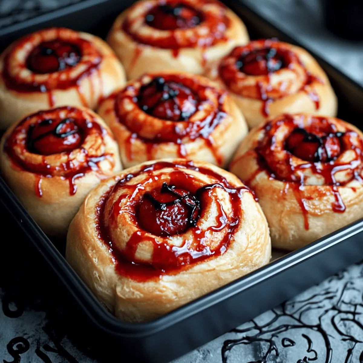 Bloody Guts Cinnamon Rolls