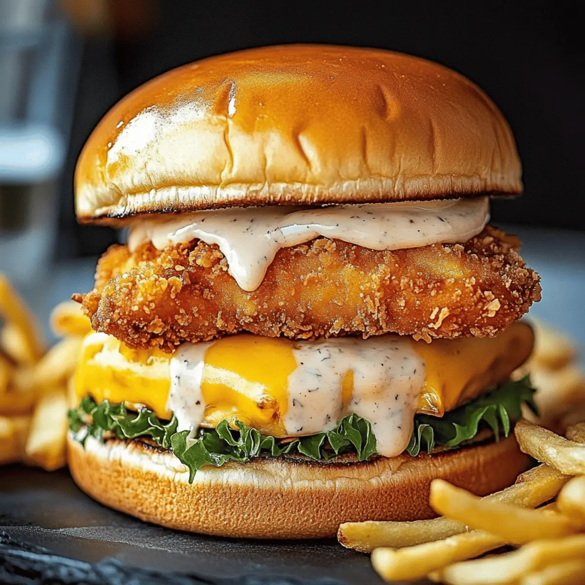 Baked Filet-O-Fish Burger with Crispy Fish Fillets and Tartare Sauce