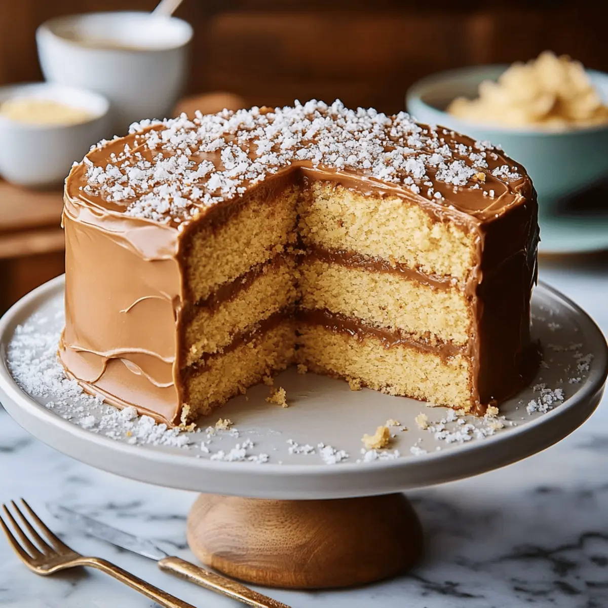 Cloud-Soft Salted Caramel Cake (Southern Style)