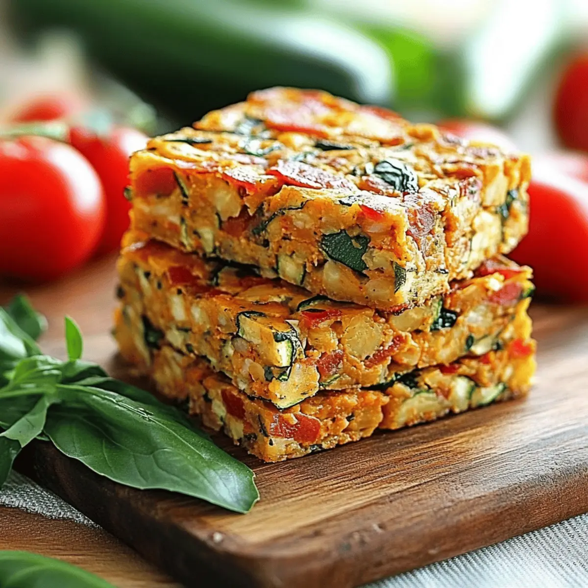 Zucchini and Bacon Savory Slice