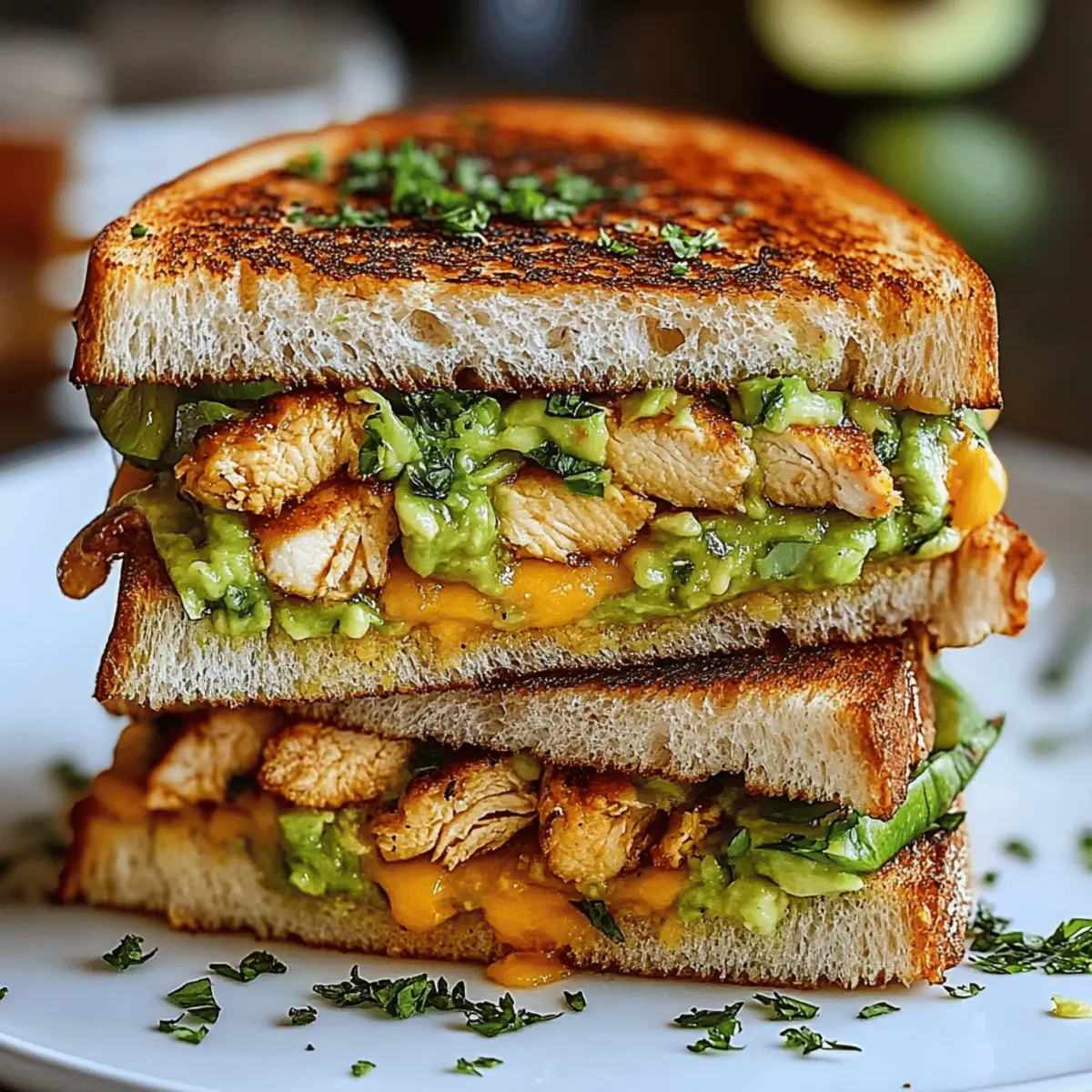 Chicken Avocado Melt Sandwich