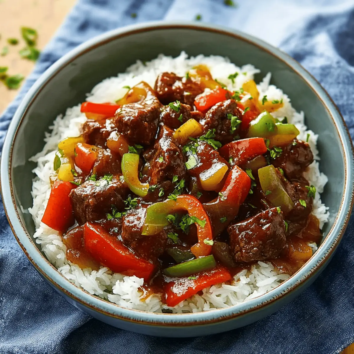 Pepper Steak and Onions