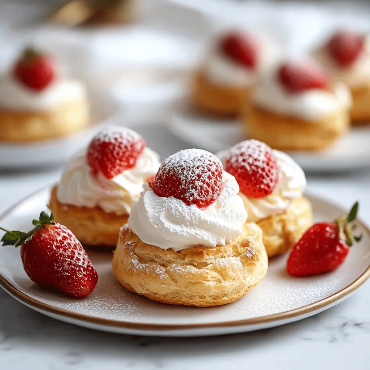 Strawberry Cream Puffs