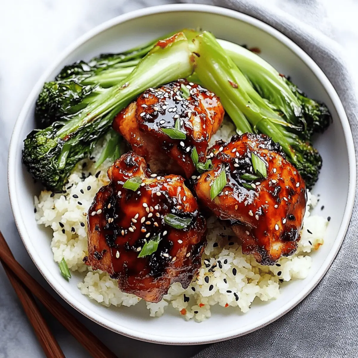 Air Fryer Asian-Glazed Boneless Chicken Thighs