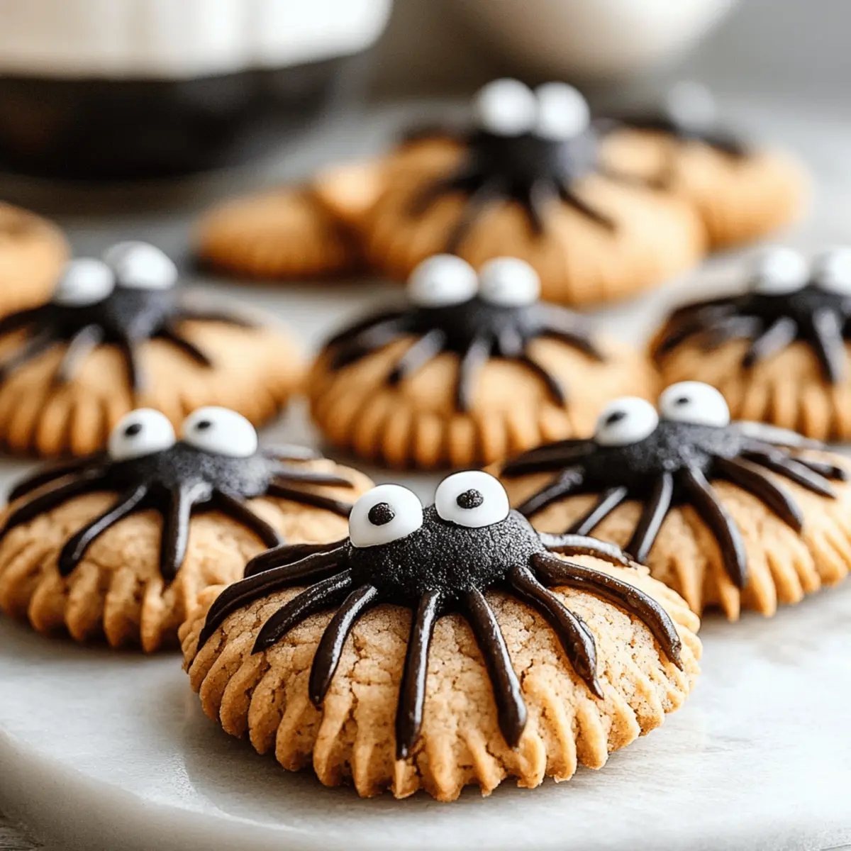 Spooky Vegan Spider Cookies