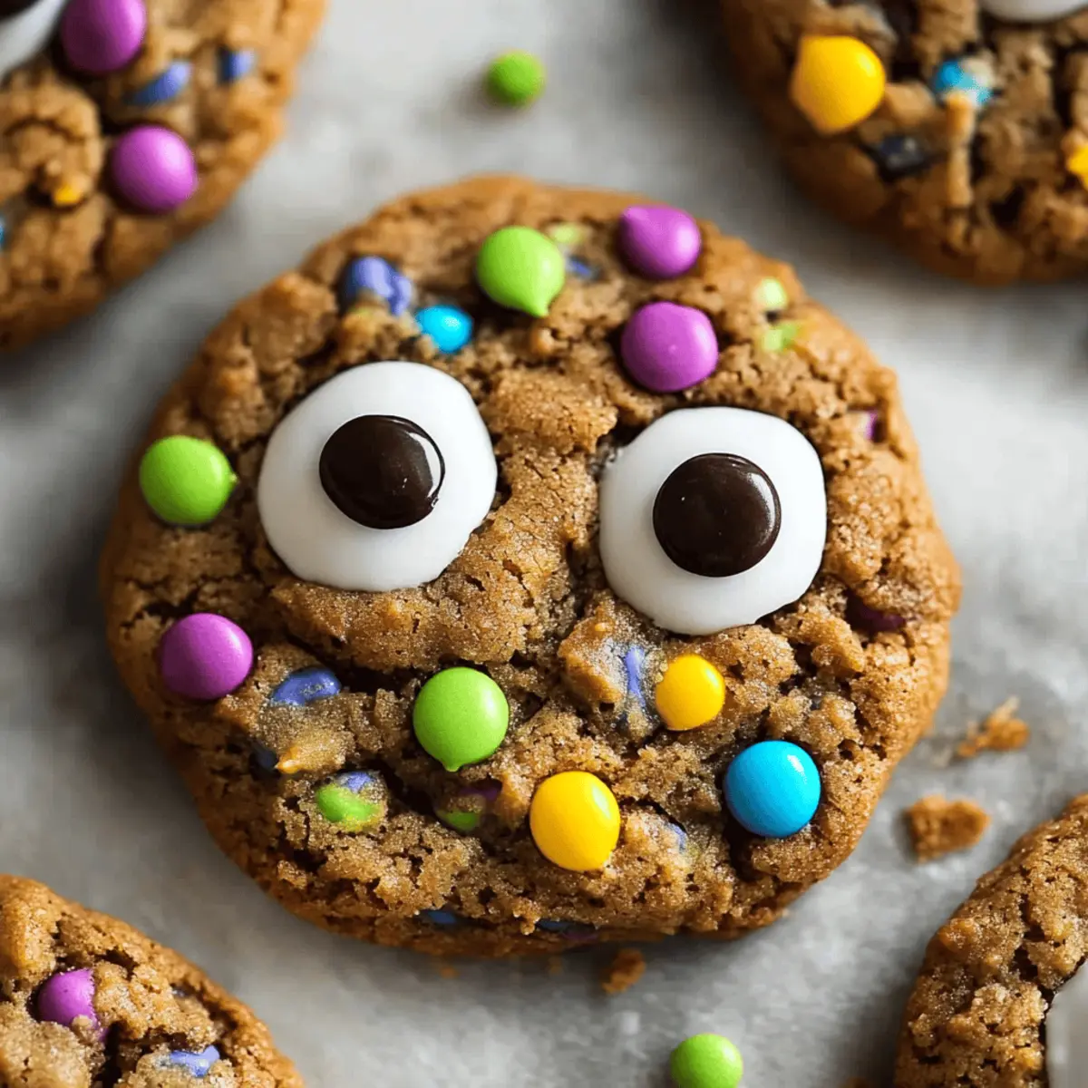 Small Batch Gooey Monster Eye Cookies (Flourless, High Protein)