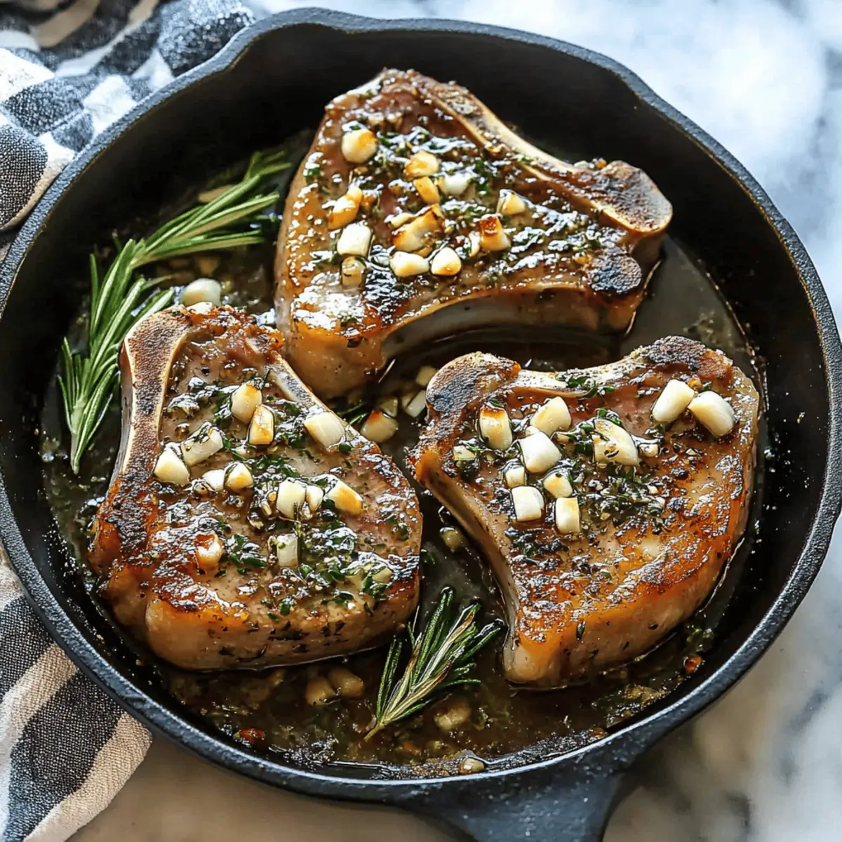 Garlic Rosemary Pork Chops