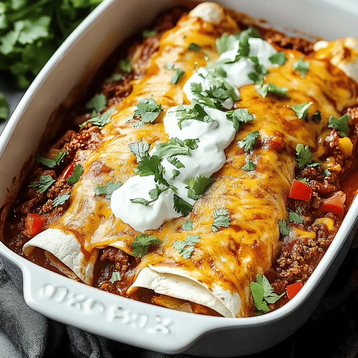 Ground Beef Enchiladas