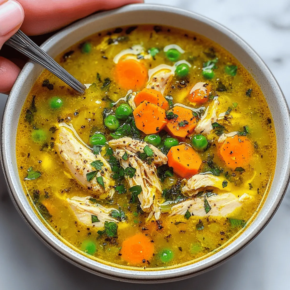 Anti-Inflammatory Turmeric Chicken Soup