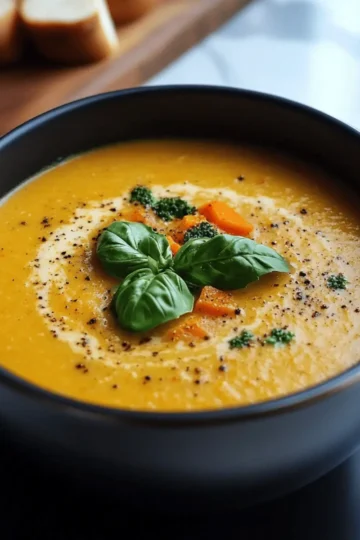 Creamy Roasted Veggie Soup