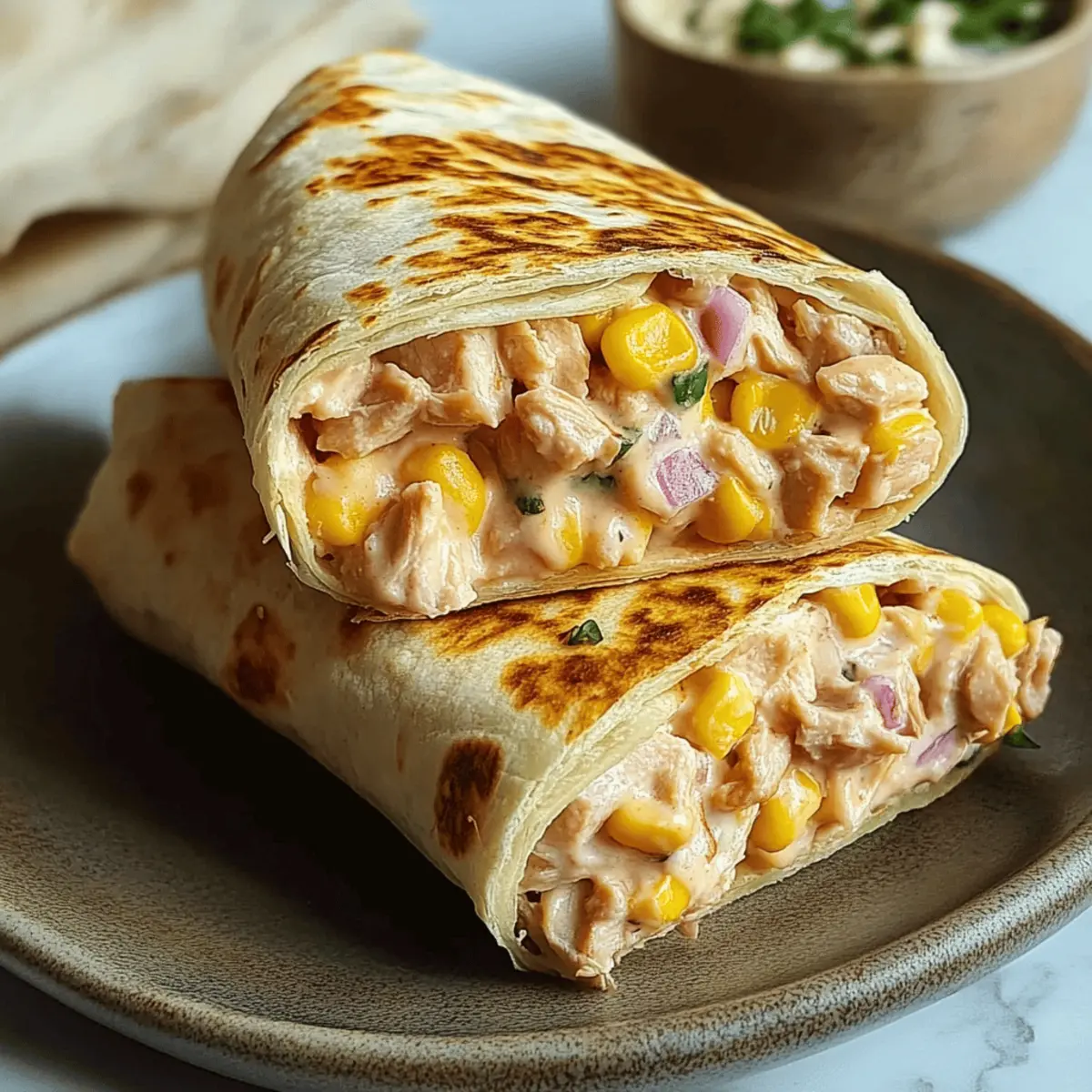 Healthy Tuna Melt Wrap
