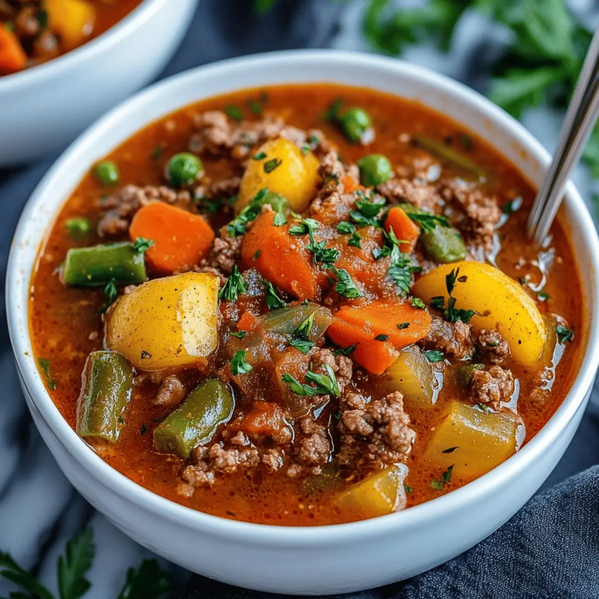 Loaded Hamburger Soup