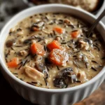 Parmesan Mushroom Chicken and Wild Rice Soup