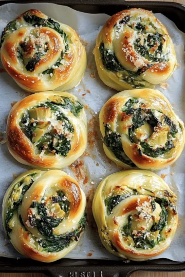 Spinach Artichoke Swirls