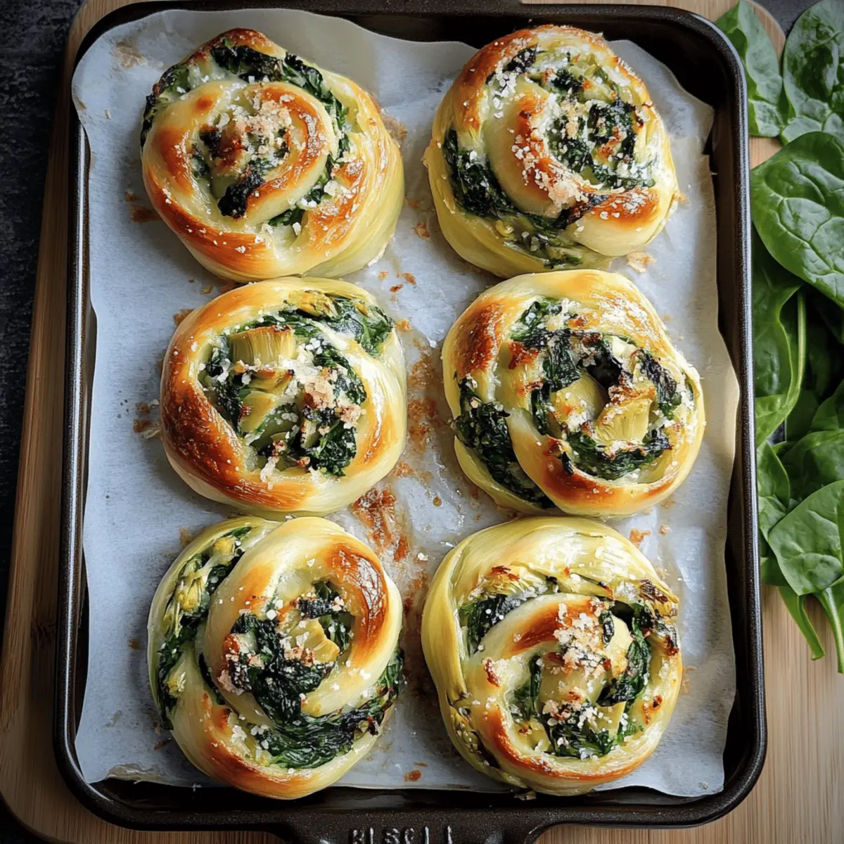 Spinach Artichoke Swirls
