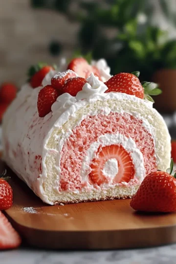 Strawberry Swiss Roll