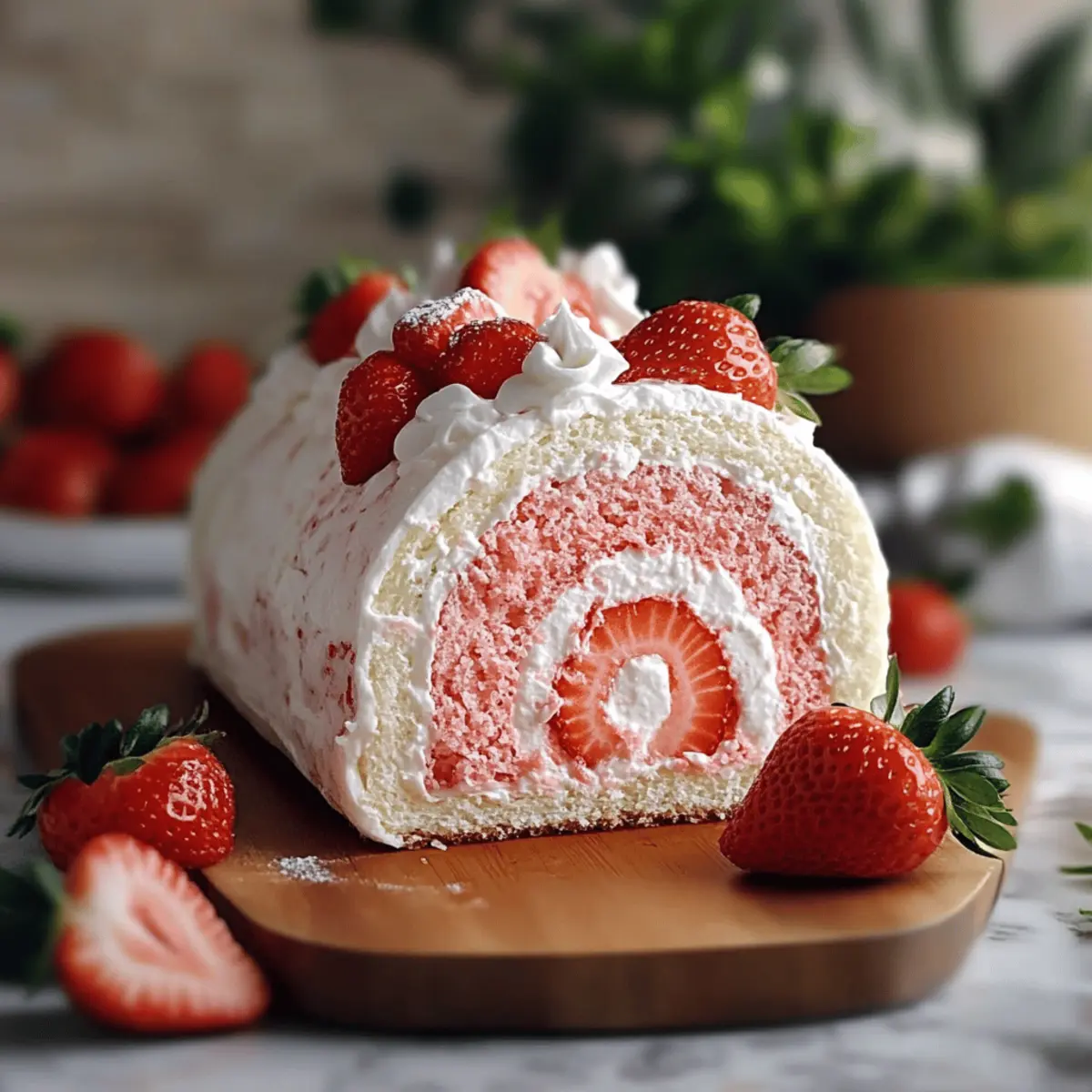 Strawberry Swiss Roll