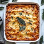 Vegetarian Pumpkin Spinach Lasagna