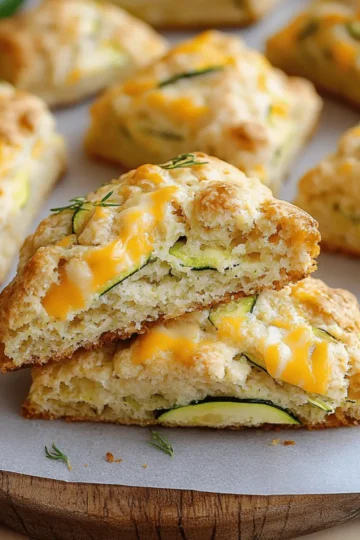 Zucchini Cheddar Scones