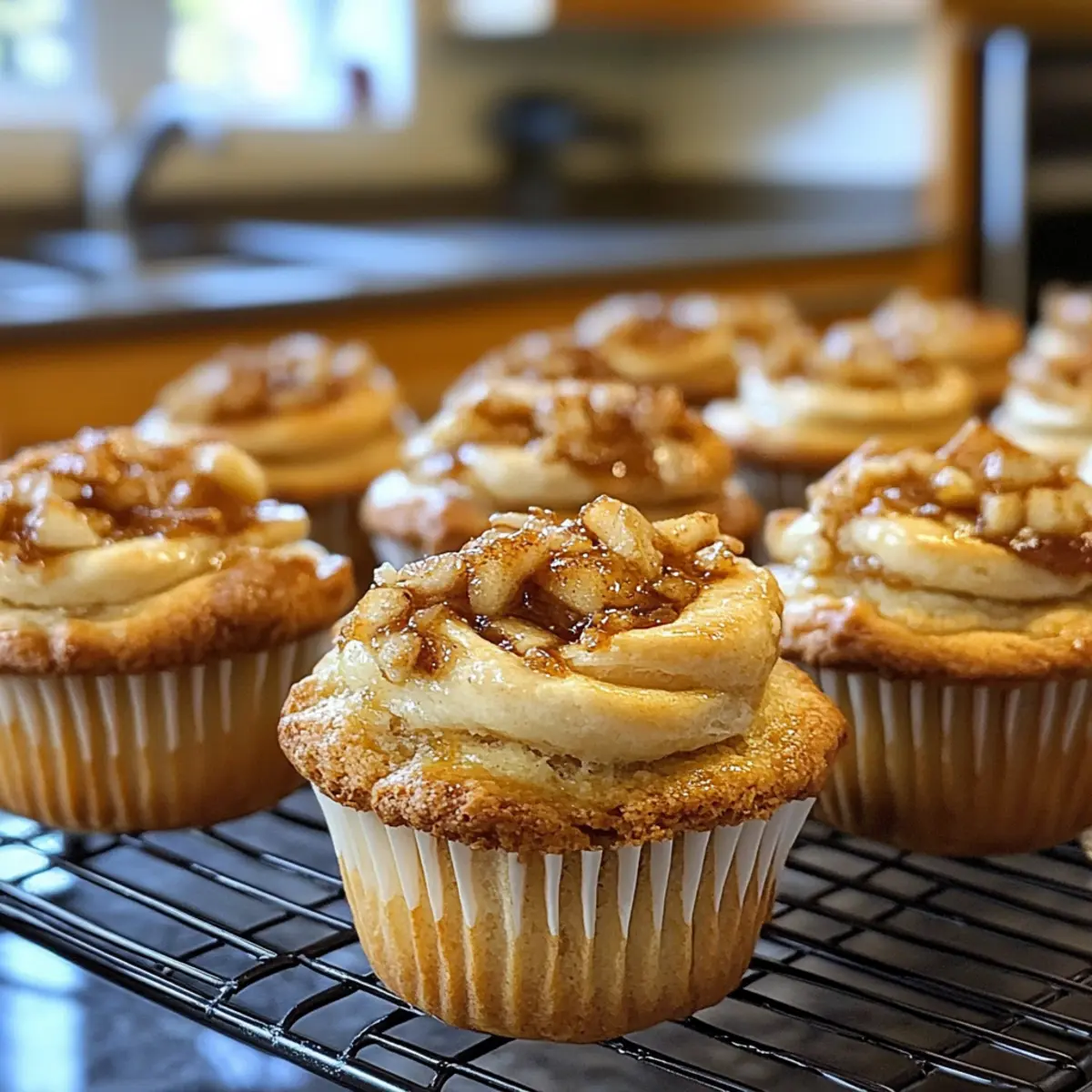 Apple Pie Crescent Muffins