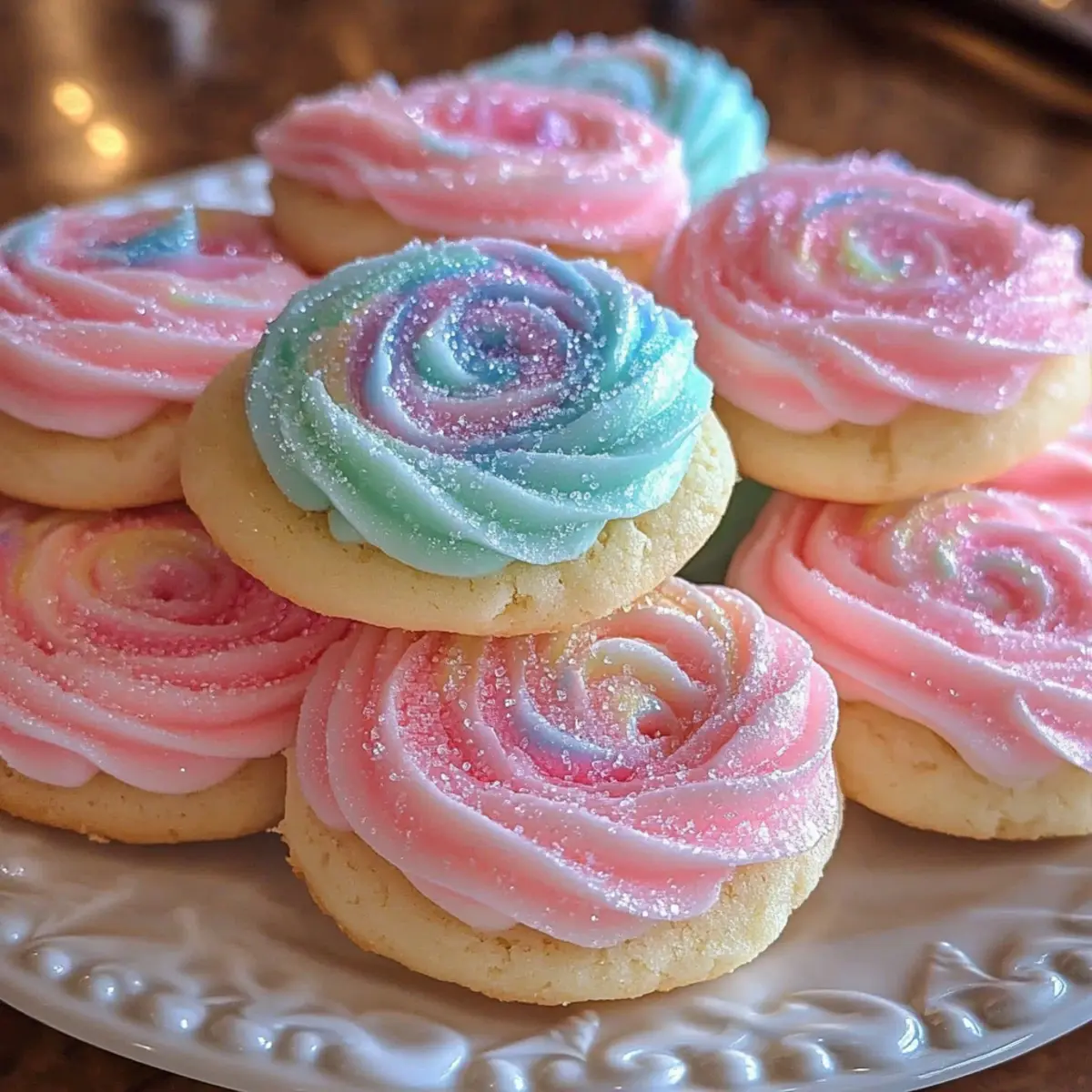 Cotton Candy Cookies
