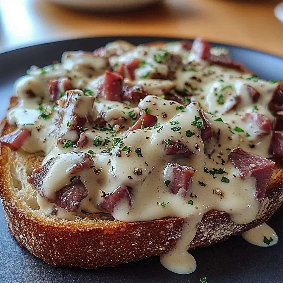 Creamed Chipped Beef on Toast