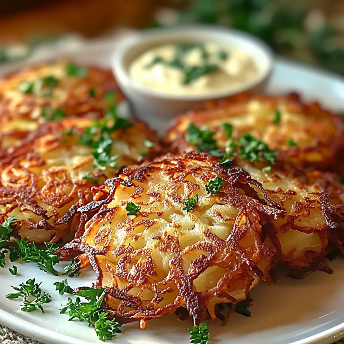 Crispy Oven-Fried Potato Latkes