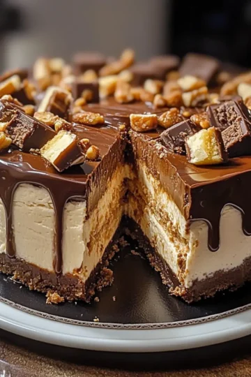 Decadent Snickers Cheesecake