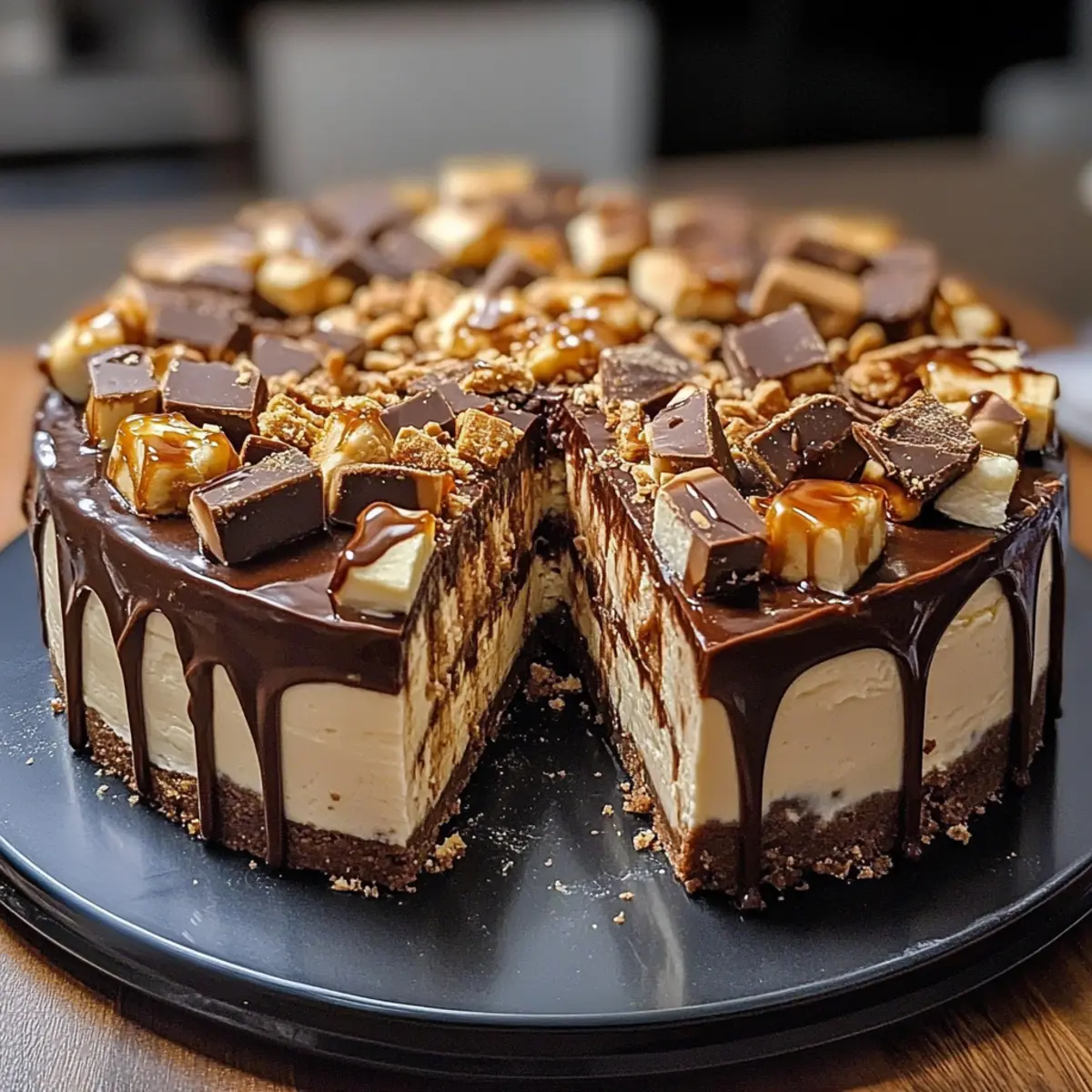 Decadent Snickers Cheesecake